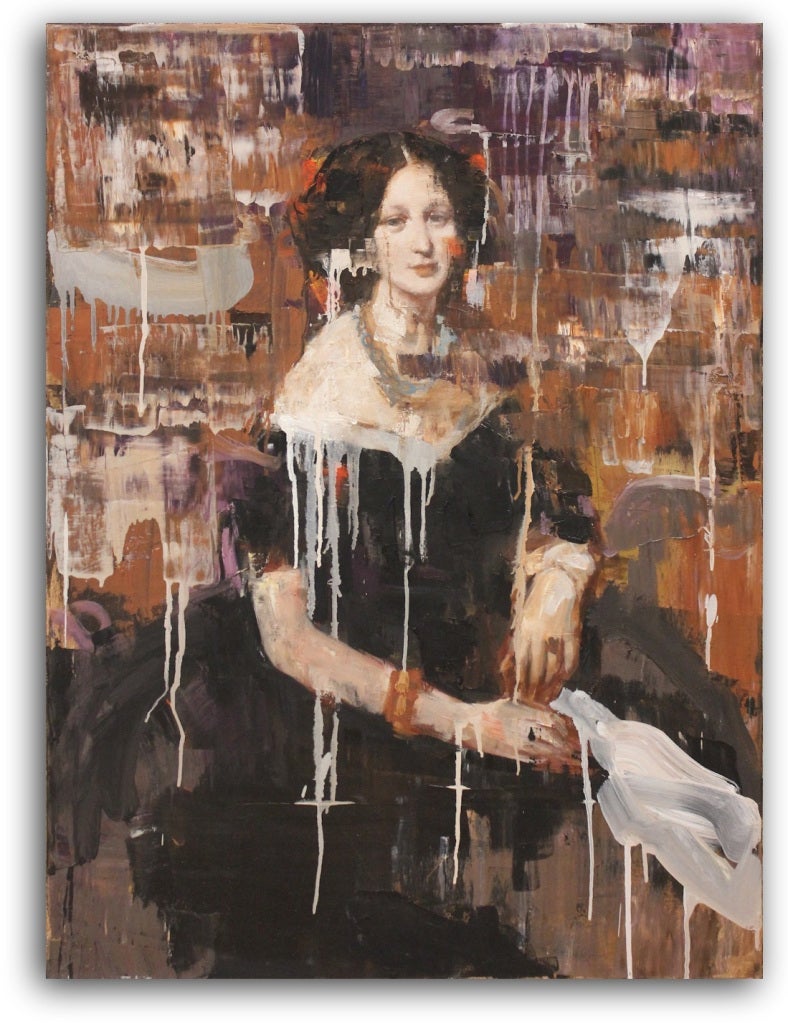 Rimi Yang Figurative Painting - Madam in Content