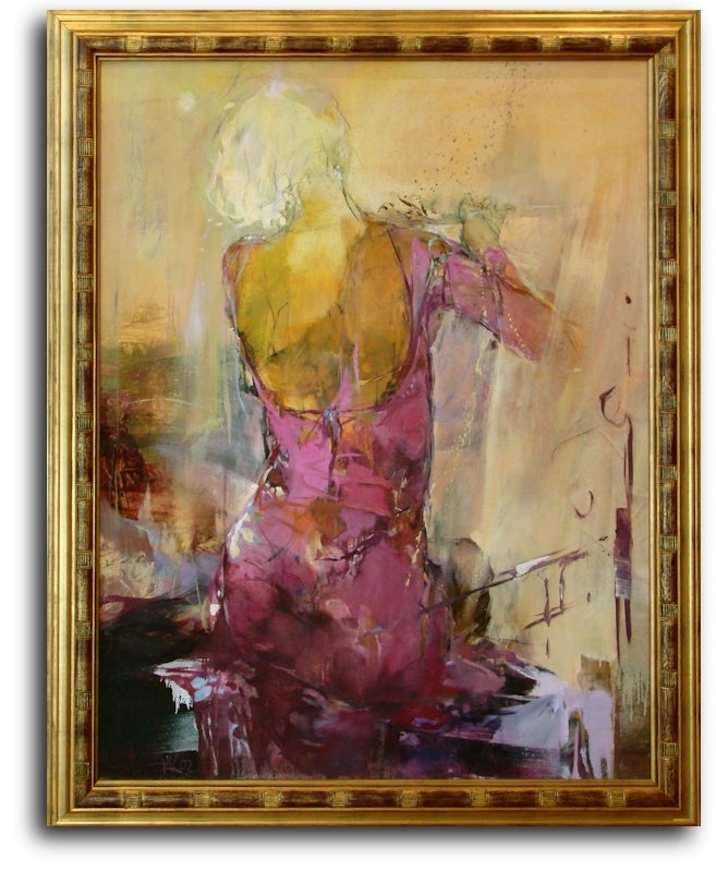Karin Voelker Figurative Painting - Flute Player