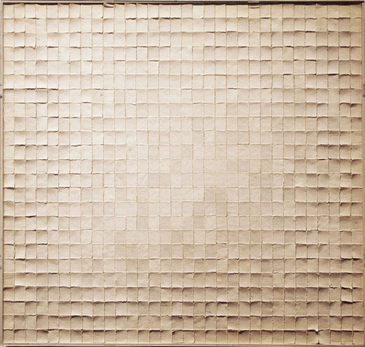 Collage Construction (CLVI White) - Mixed Media Art by Robert Courtright