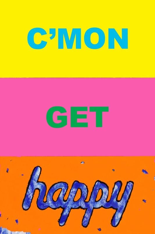 Deborah Kass Figurative Print - C'Mon Get Happy