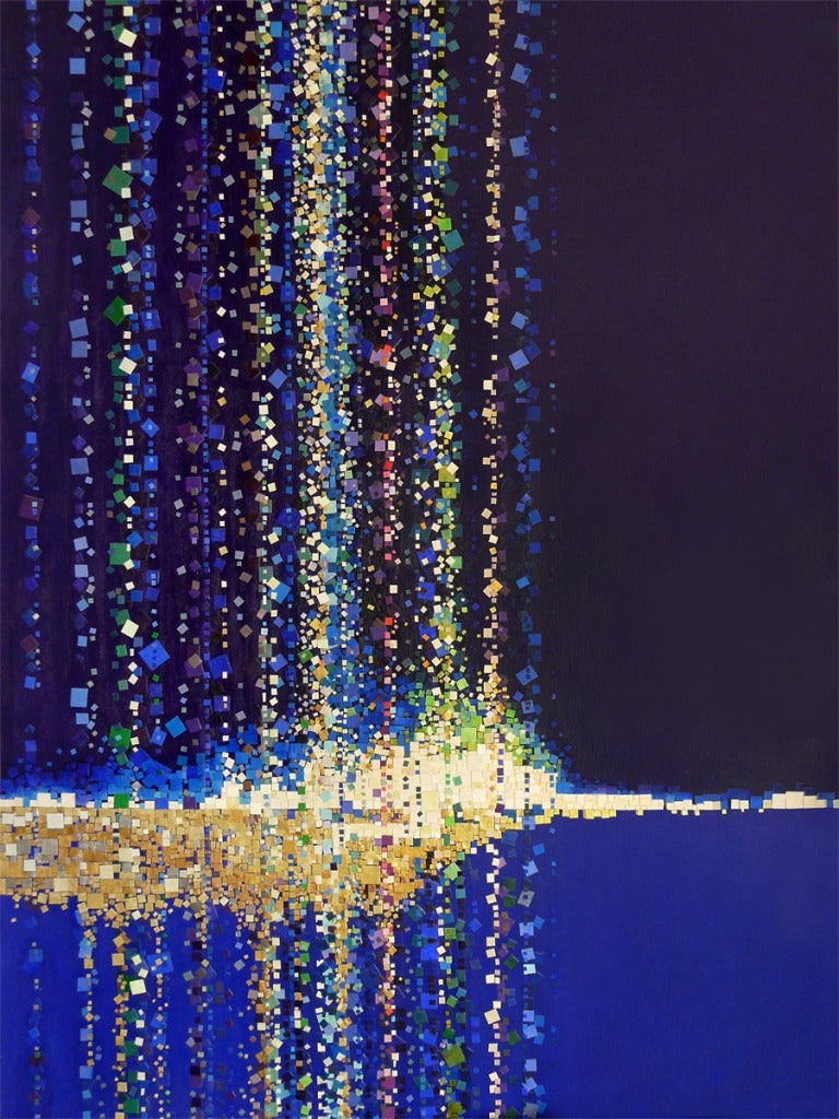 Tomo Mori Abstract Painting - Rain