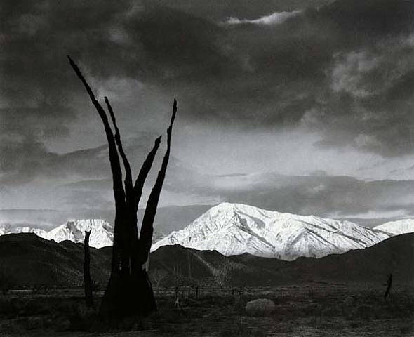 Ansel Adams Landscape Photograph - Sunrise, Mount Tom, Sierra Nevada, CA