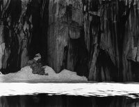 Frozen Lake and Cliffs, The Sierra Nevada