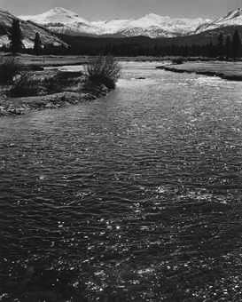 Ansel Adams Landscape Photograph - The Tuolumne River, Yosemite