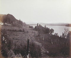 Antique Mount Hood from Government Island