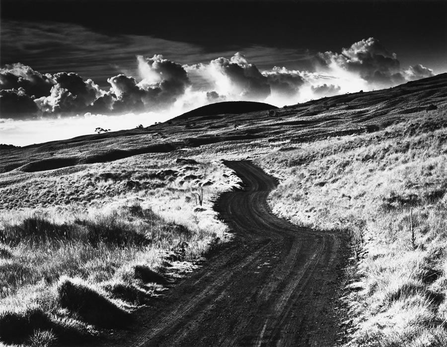 Roman Loranc Black and White Photograph - Road to Mauna Kea Hawaii 2014