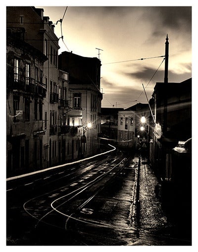 Roman Loranc Black and White Photograph - Morning in Lisbon