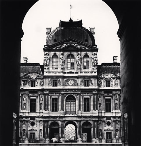 Michael Kenna Black and White Photograph - Louvre, Study 3, Paris, France, 2011