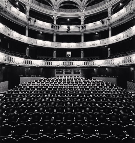 Michael Kenna Black and White Photograph - Odeon Theatre, Study 1, Paris, Franch, 2011