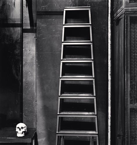 Michael Kenna Black and White Photograph - Skull and Ladder, Odeon Theatre, Paris, France, 2011