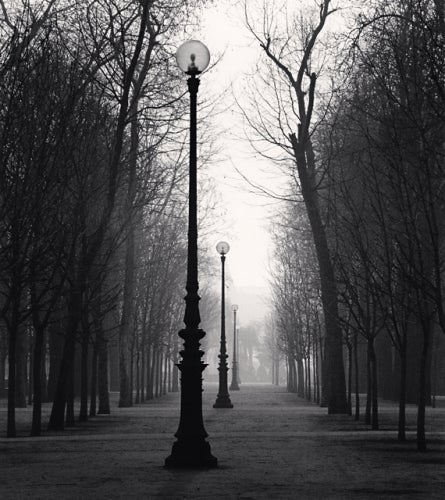 Michael Kenna Landscape Photograph - Tuileries Gardens, Study 4, Paris, France, 1987