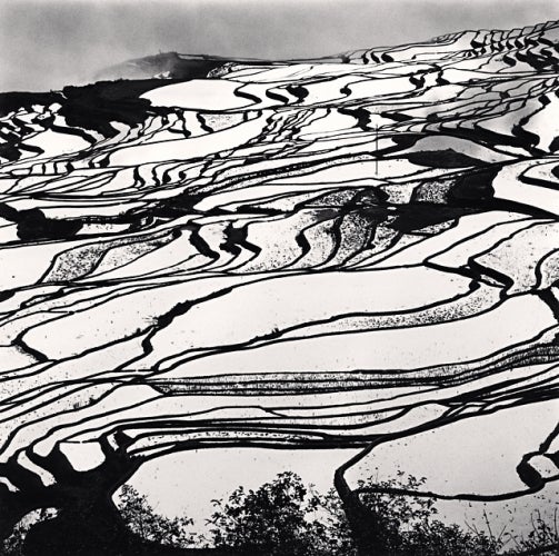 Michael Kenna Abstract Photograph - Yuanyang, Study 2, Yunnan, China, 2013