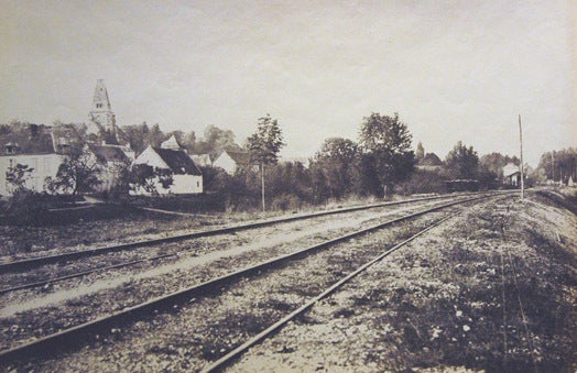 Edouard-Denis Baldus Landscape Photograph - Railway Tracks  (Northern, Paris -Boulougne, Series)