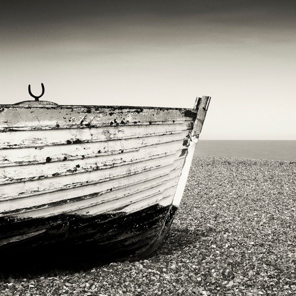 Paul Coghlin Black and White Photograph - Beached Fishing Boat I
