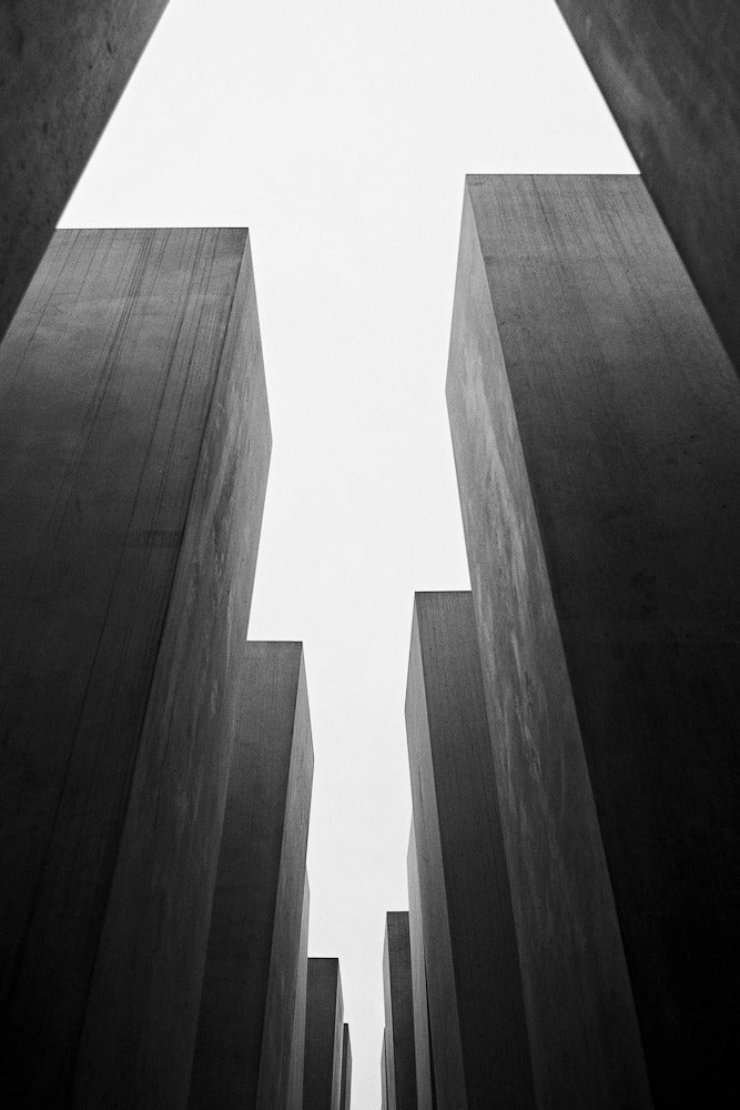 Paul Coghlin Black and White Photograph - Holocaust Memorial, Study III