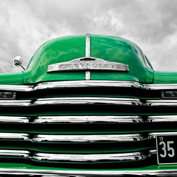 Paul Coghlin Color Photograph - Green Chevy