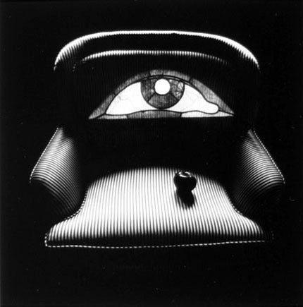 Jerry Uelsmann Black and White Photograph - Eye Chair 1969