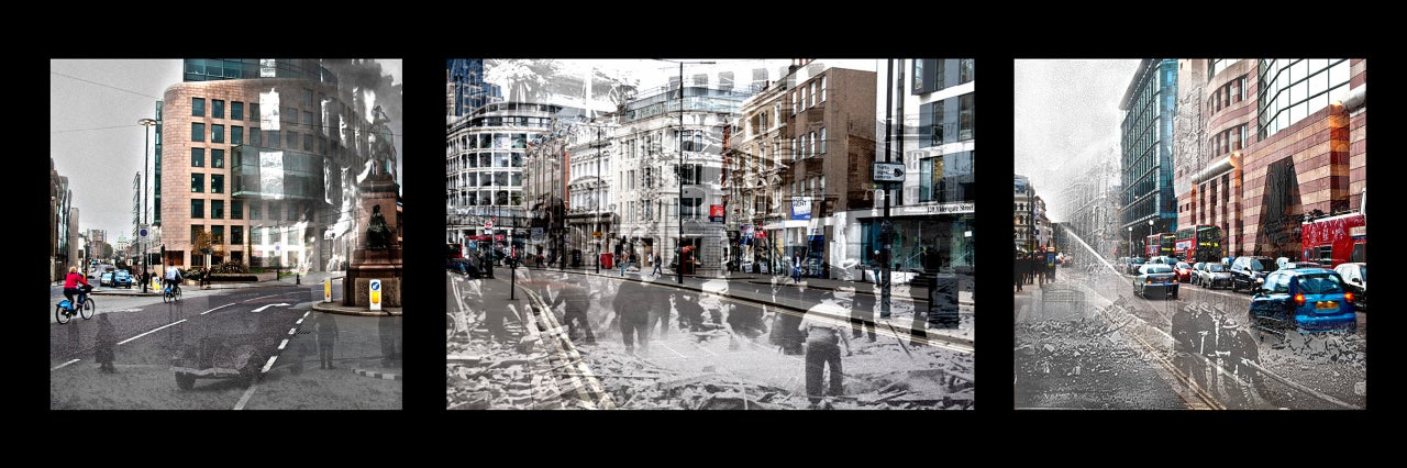 Abstract Photograph de Robert Weingarten - Londres, Serie Pentimento