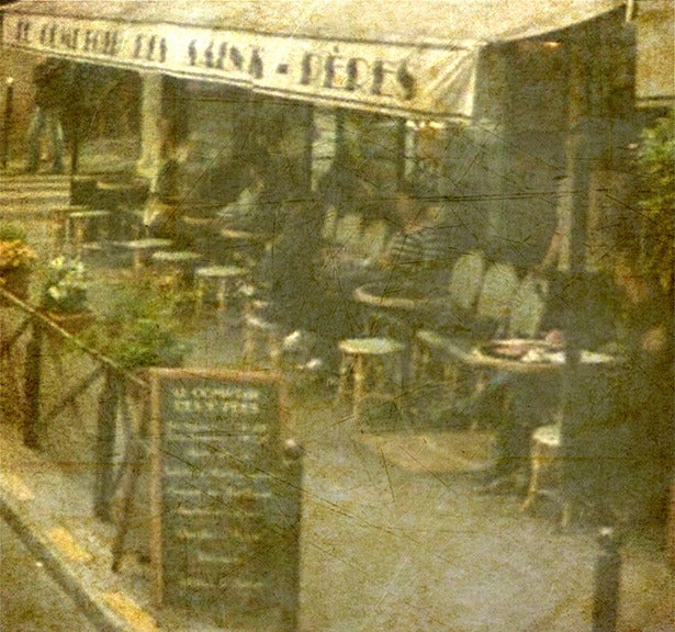 Dale Johnson Color Photograph - Caf? en Plein Air, Paris