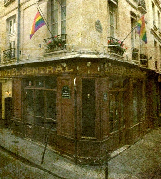 Dale Johnson Color Photograph - Hotel Central, Paris