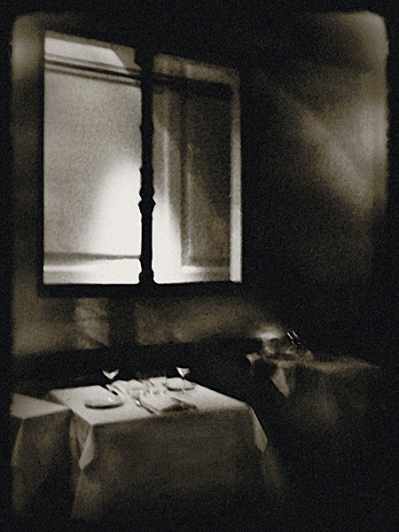 Robb Johnson Black and White Photograph - Dinner for Two