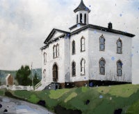 the birds, school house