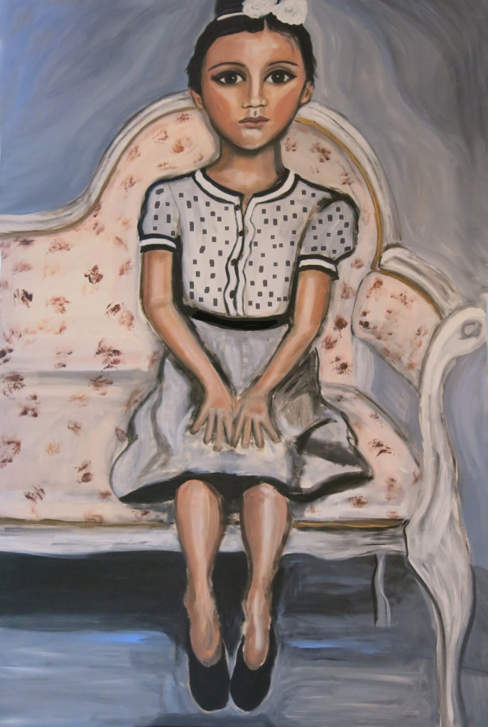 Portrait Painting rory gevis - le monde était mon oyster, mais j'ai utilisé la mauvaise fourchette