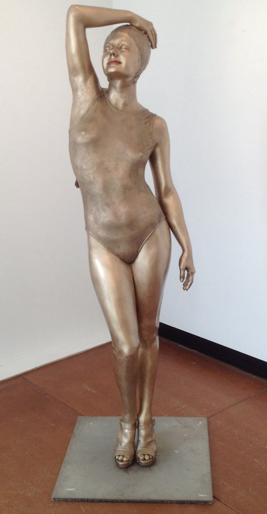 Christine - Sculpture by Carole A. Feuerman