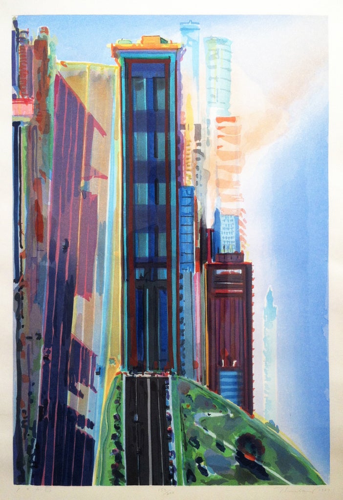 Wayne Thiebaud Hill Street, Print at 1stdibs