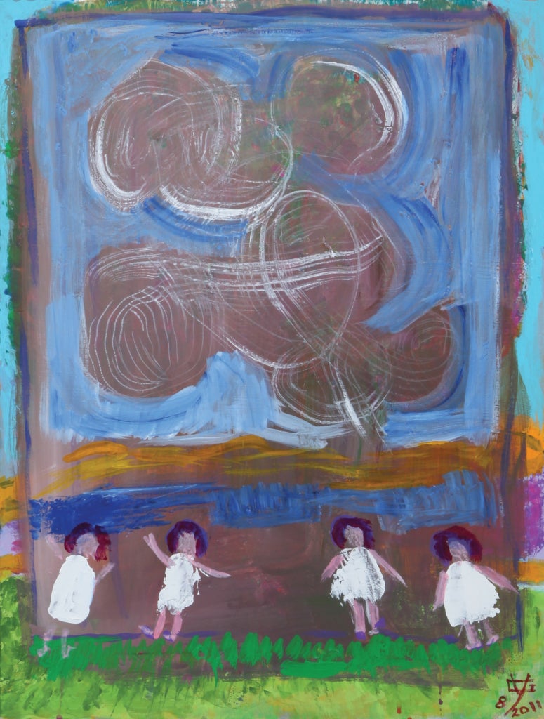 Gloria Vanderbilt Landscape Painting - CLOUD LAND