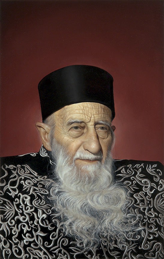 Bryan Drury Portrait Painting - Rabbi Saul Kassin