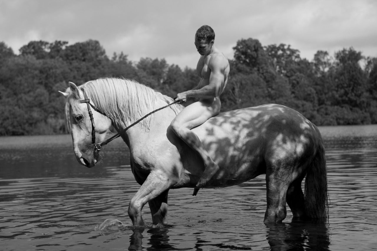 Nick Turner Black and White Photograph - Oliver and I, number 2