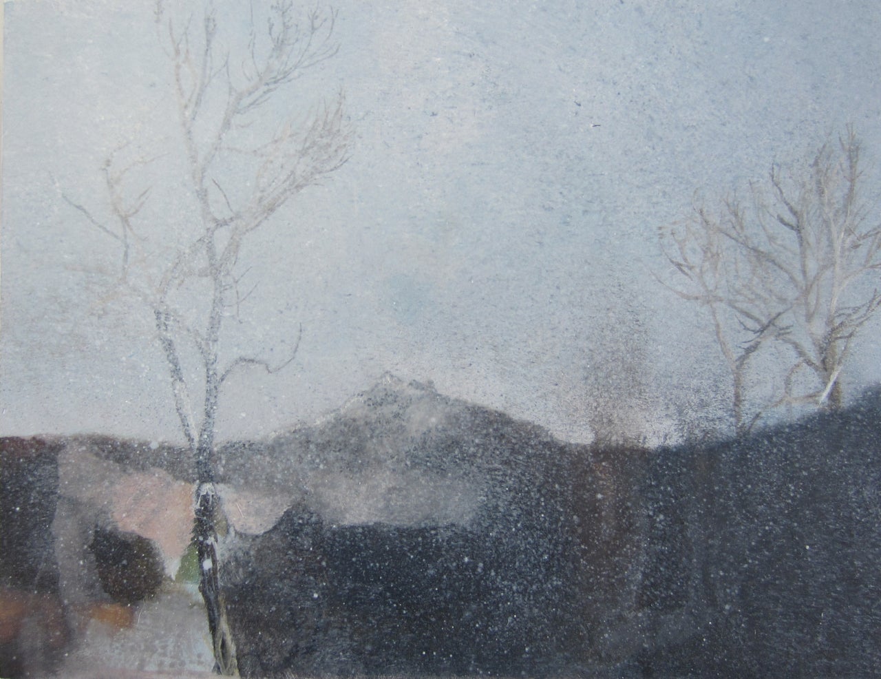 Emma Tapley Landscape Painting - Studio Window III