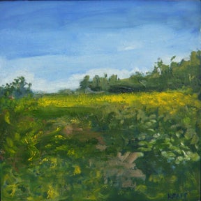 Polly Kraft Landscape Painting - Goldenrod