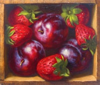 Plums and Strawberries