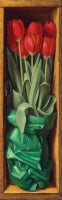 Tulips With Green Tissue