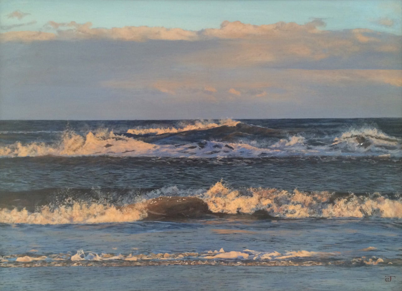 Jeff Gola Landscape Painting - Surf Off North Wildwood, #2