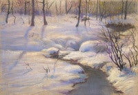 Winter Landscape with Brook