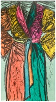 Jim Dine, Bath Robe P/P, 1982, 14-color woodcut