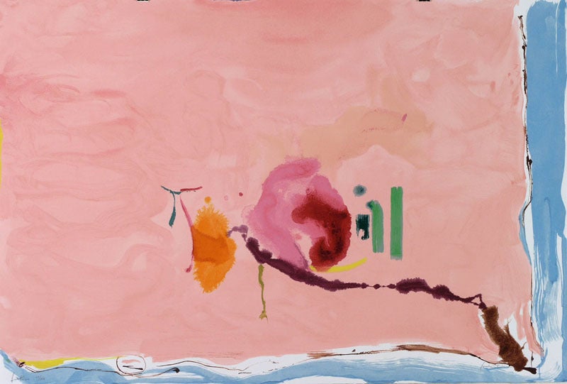 Helen Frankenthaler Abstract Print - Flirt, ed 65/126