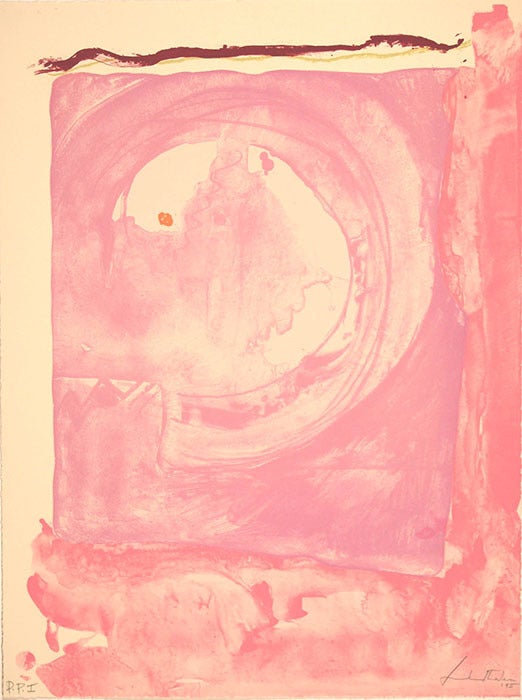 Helen Frankenthaler Abstract Print - Reflections IX, PP1