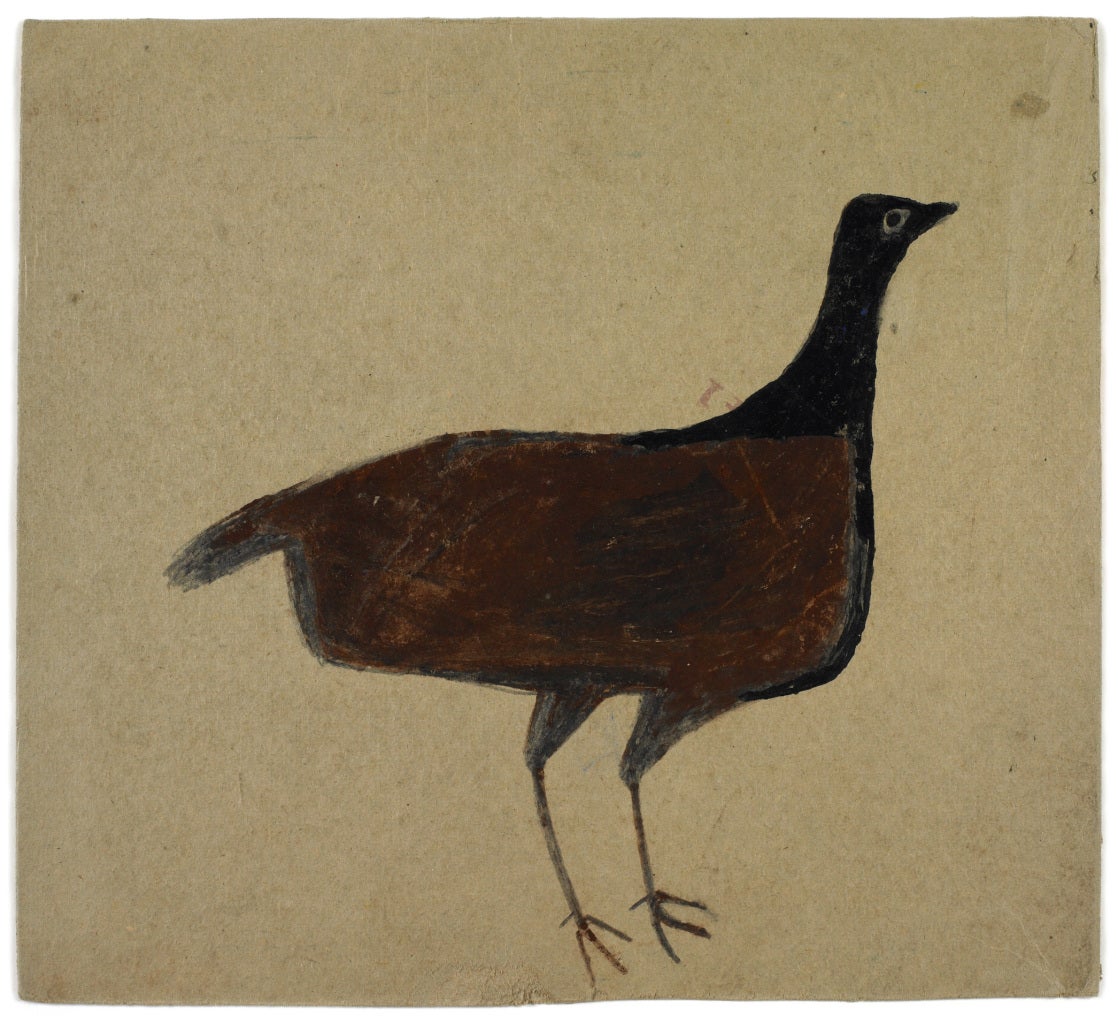 Bill Traylor Animal Art - Standing Hen