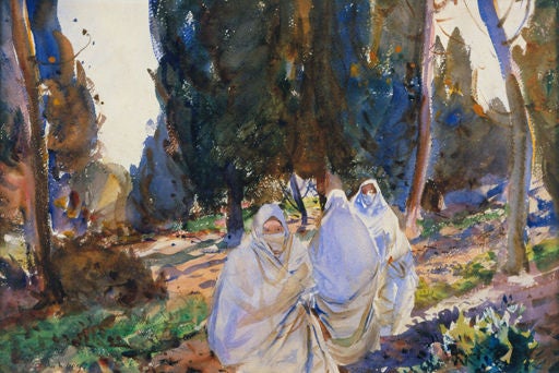 John Whorf Figurative Painting - Bedouin Women