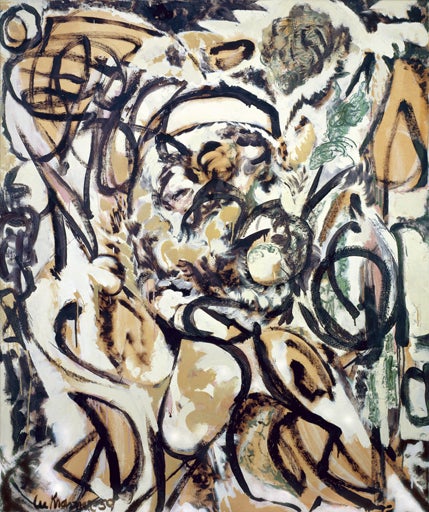 Feathering - Painting by Lee Krasner