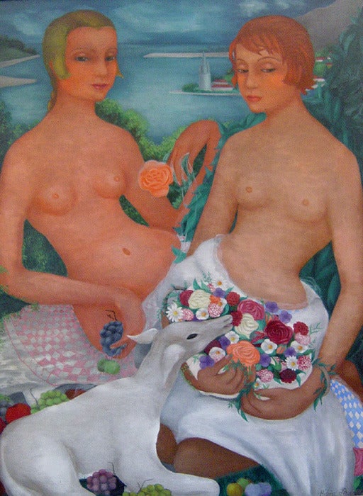 Hélène Marie Marguerite Perdriat Nude Painting – DeMoiselle D'allagorie