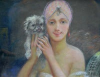 Femme et Chien 1