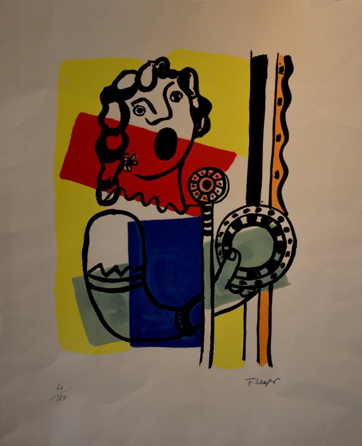 Fernand Léger Portrait Print - La Chanteuse de la Radio