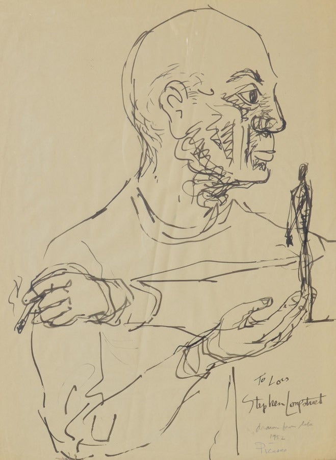 Stephen Longstreet Portrait - Picasso