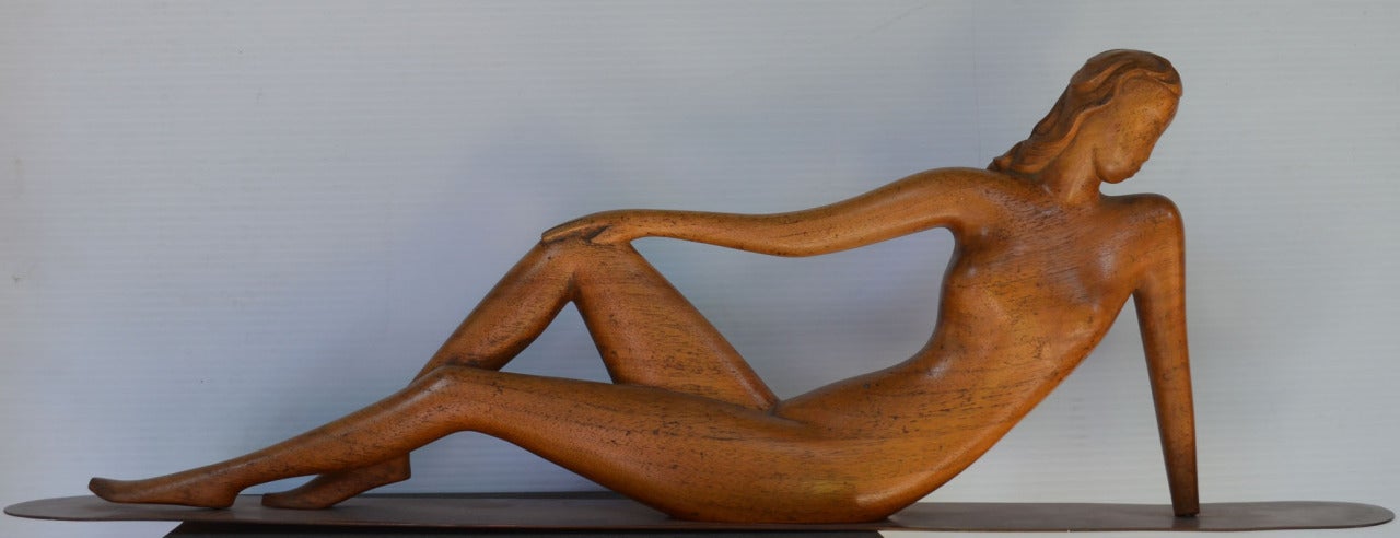 Franz Hagenauer Nude Sculpture - Repose