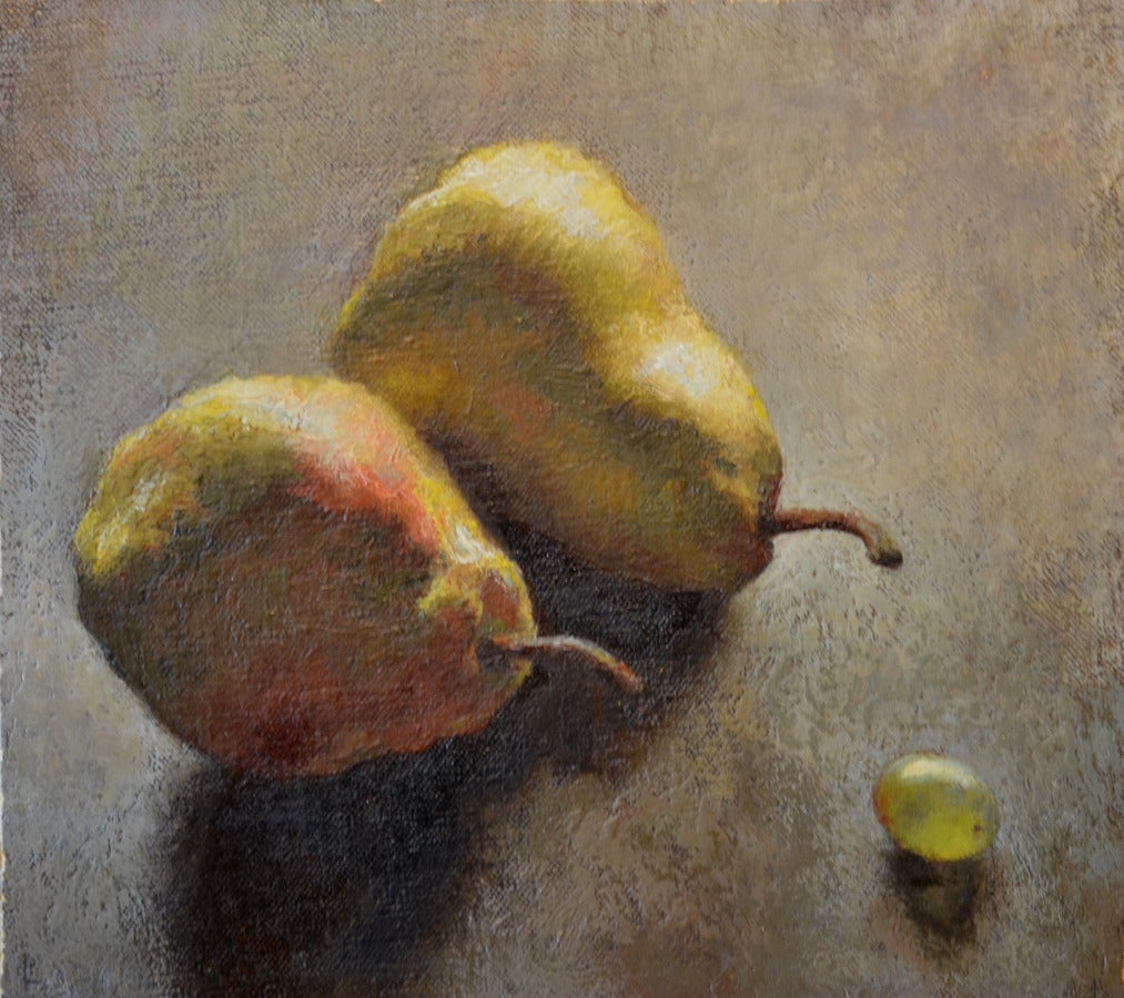 Robert McIntosh Interior Painting - Two Pears and a Grape